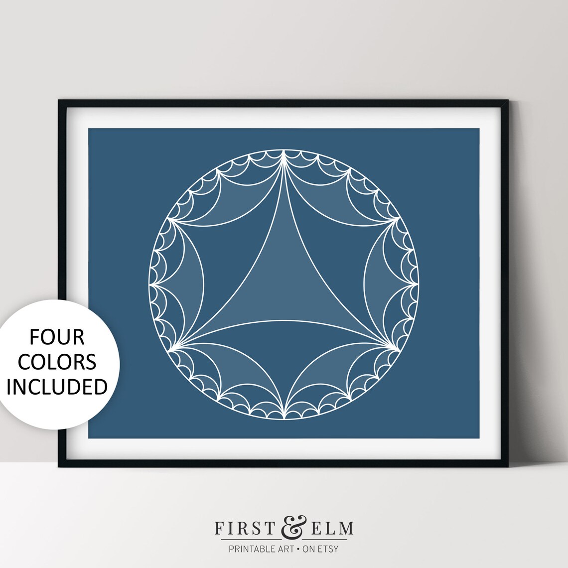 Hyperbolic Geometry, Geometric Art Print