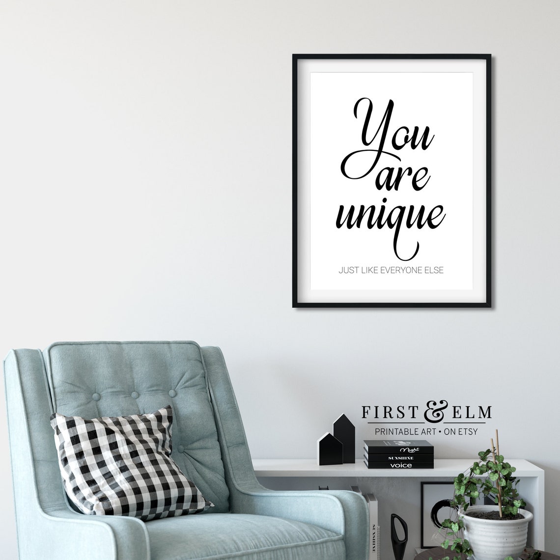 You Are Unique Just Like Everyone Else Sarcastic Funny Quote Poster - Image 2