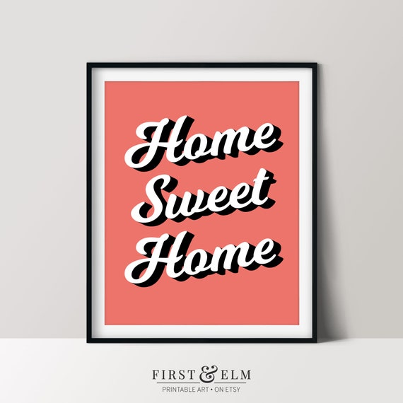 Home Sweet Home Sign Living Room Dcor Housewarming Gift