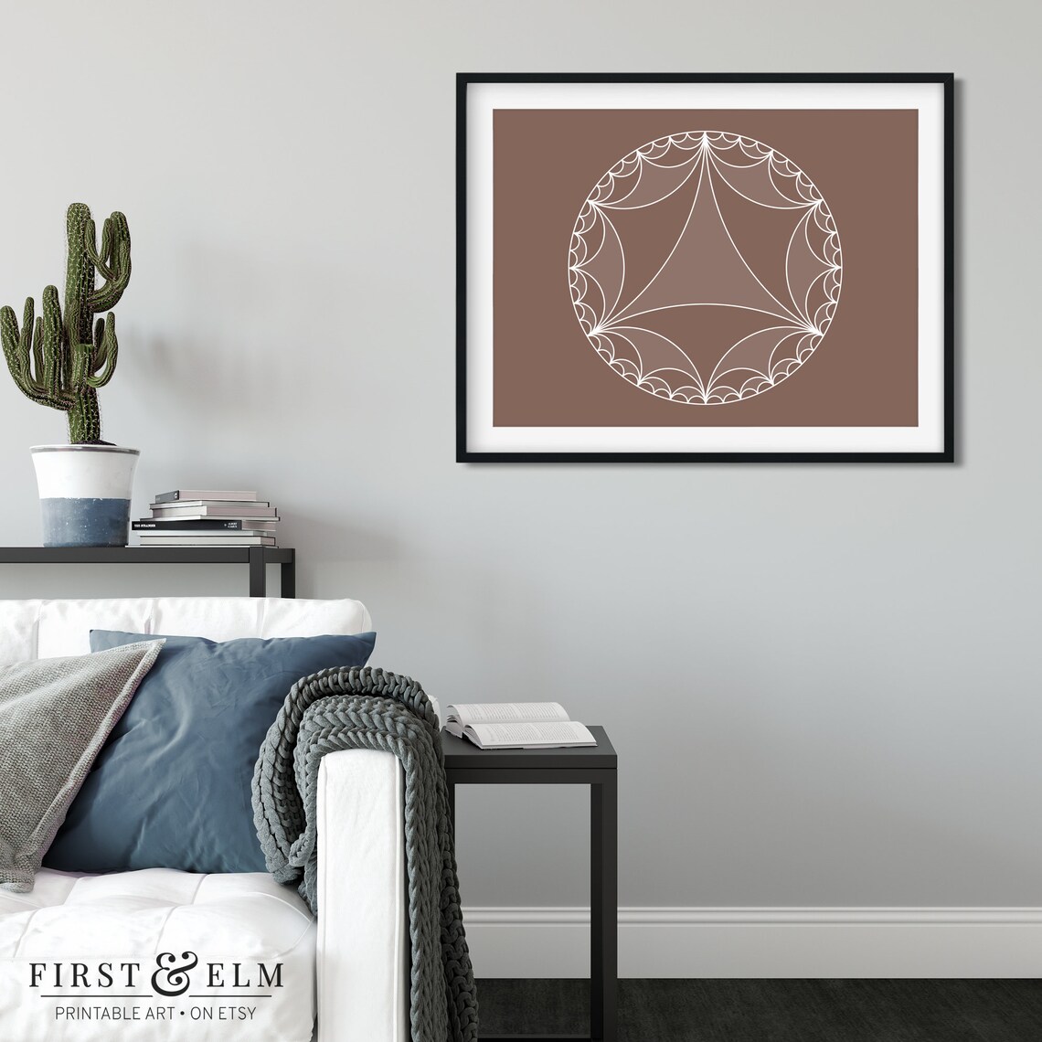 Hyperbolic Geometry, Geometric Art Print - Image 3