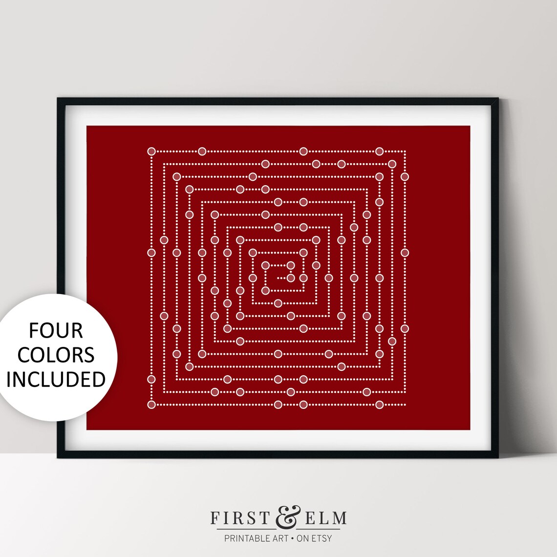 Prime Spiral Ulams Spiral Prime Numbers Art Print