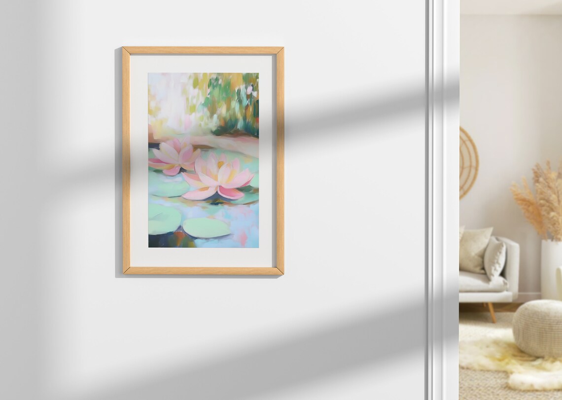 Lily Of The Valley Chinoiserie Nature Wall Art Landscape Oil Painting Porch Decor Garden Decor Wall Art Print - Image 4
