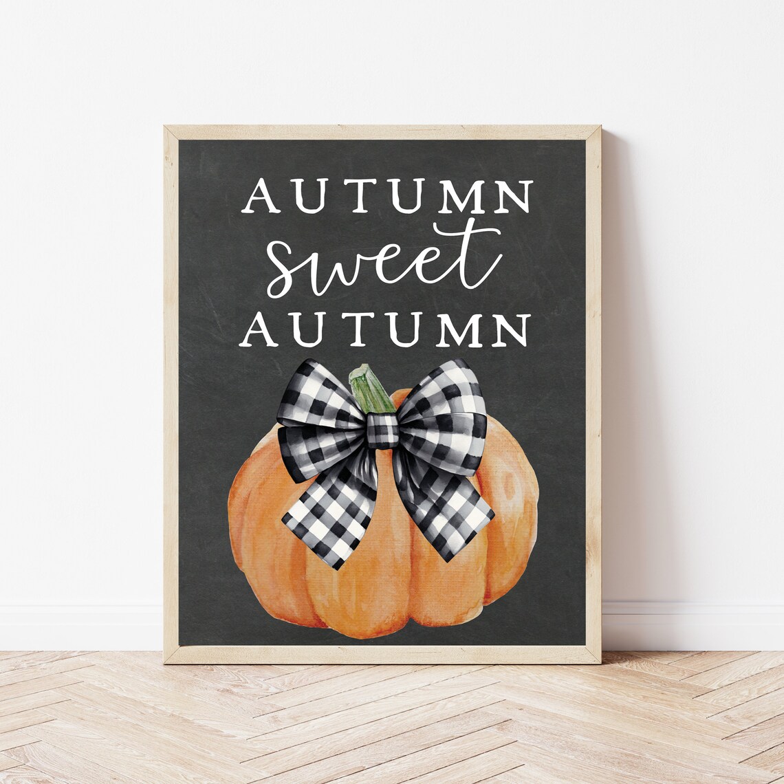 Pumpkin Wall Decor, Rustic Farmhouse Art Print