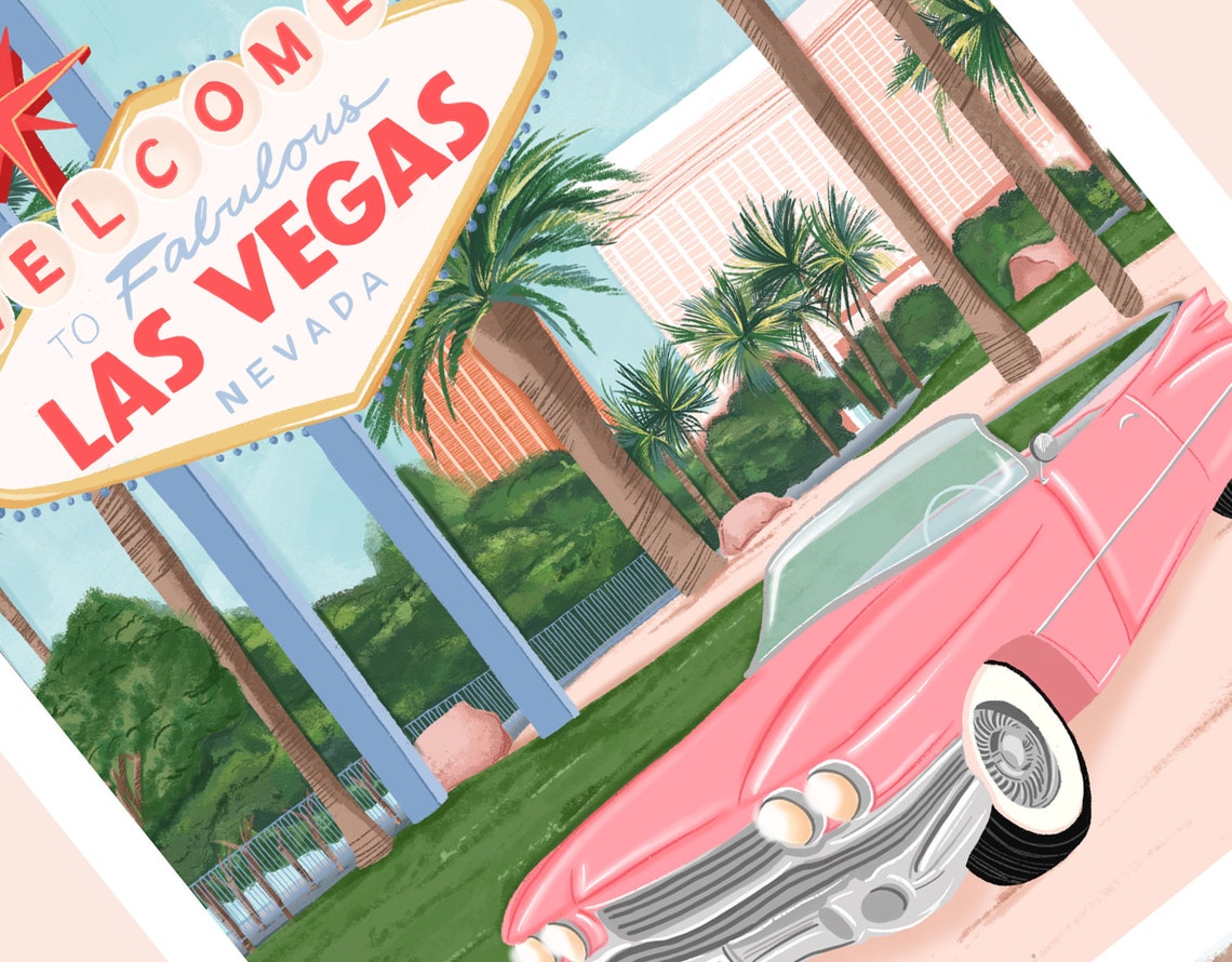 Las Vegas Usa Travel Poster - Image 2
