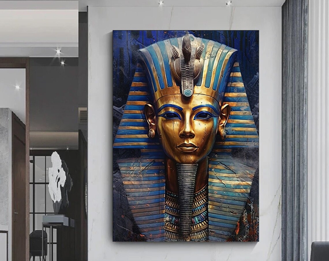 Ancient Egyptian Hieroglyphs and Street Art Print
