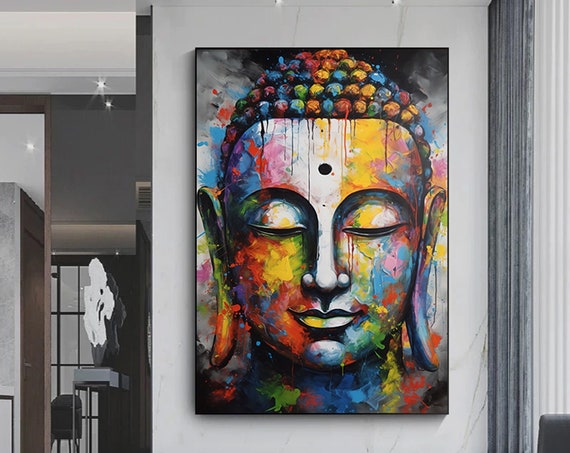 Buddha Canvas Print Wall Art Design Asian Artasian Artbuddha Poster