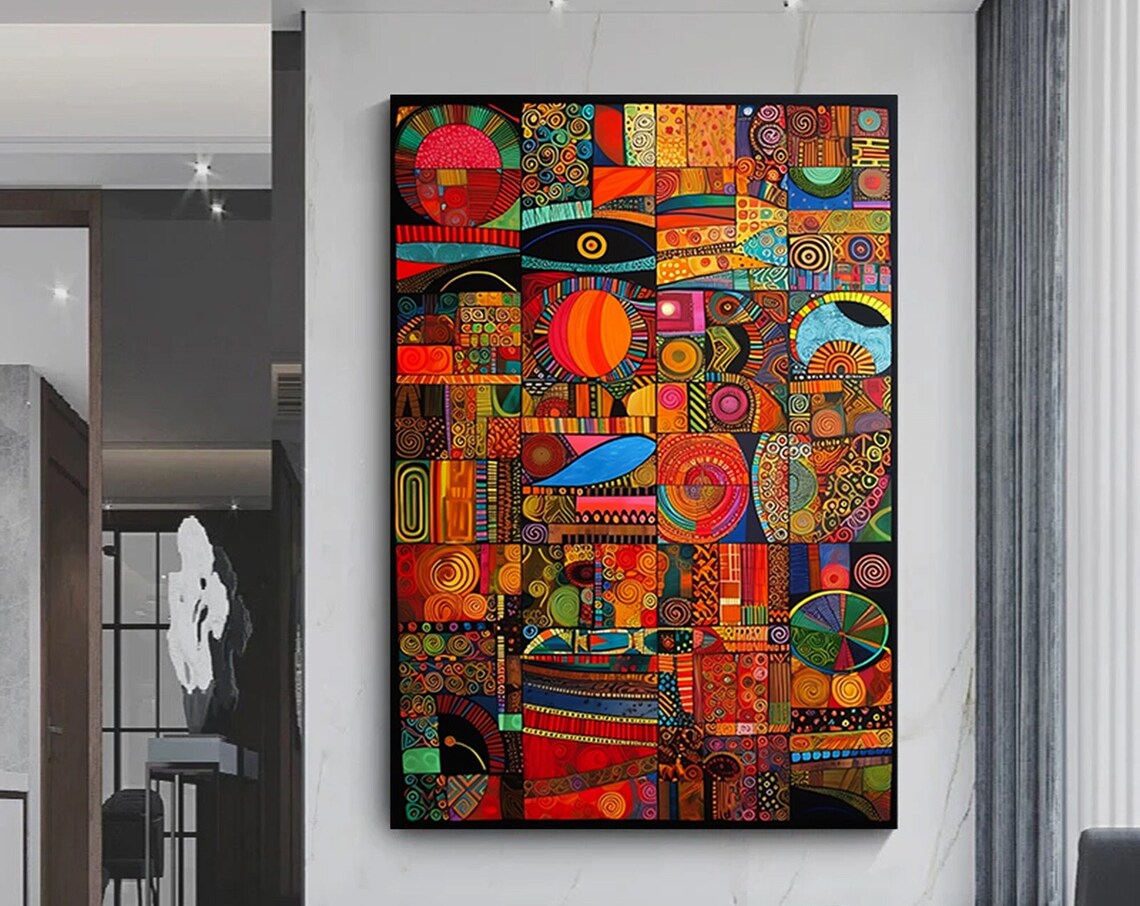 African Culture Abstract Art Print