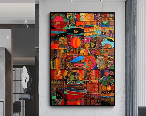 African Culture Abstract Art Print