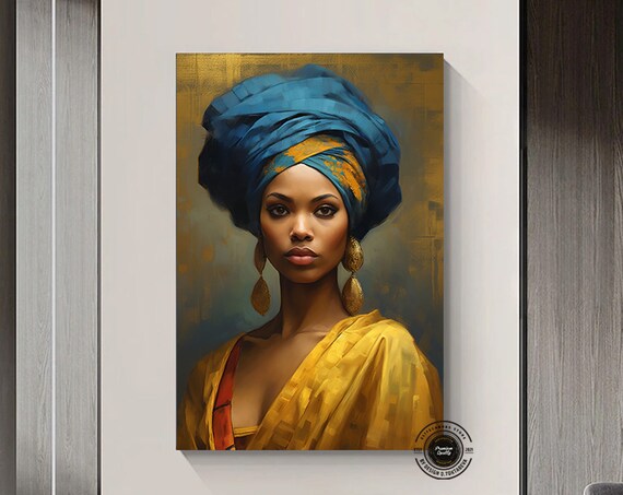 African Woman Art Print, Ethnic Decor