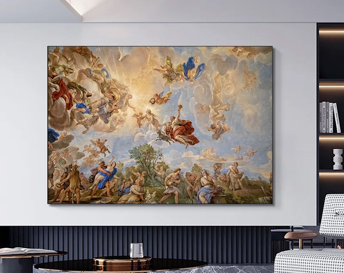 Renaissance Palace of Versailles Ceiling Art Print