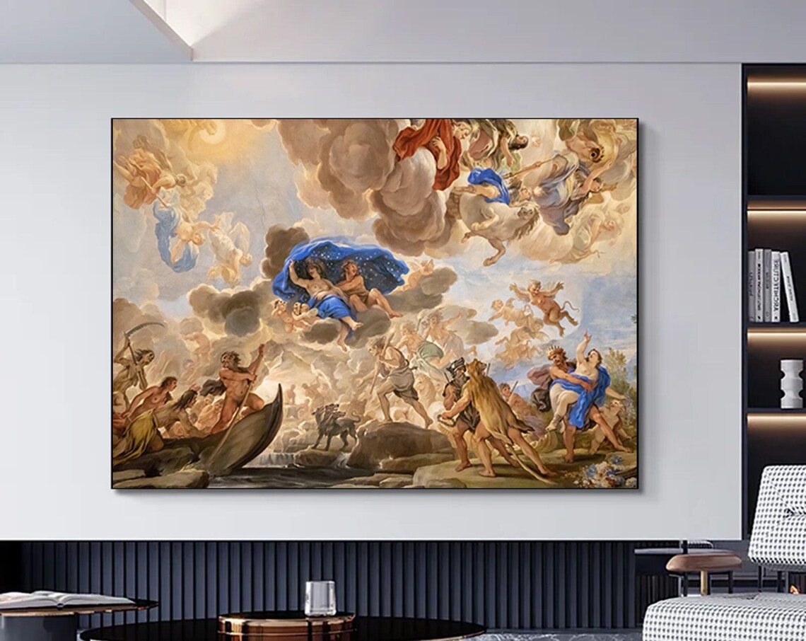 Renaissance Painting, Palace of Versailles Ceiling Art Print