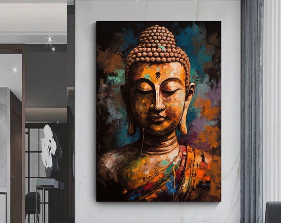 Buddha Canvas Print Wall Art Design Asian Artasian Artbuddha Poster