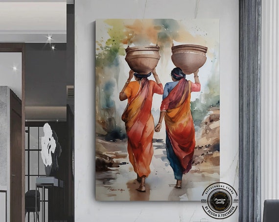 African Tribal Canvas Poster Art Living Room Decor Savannah Tribe Wall Style