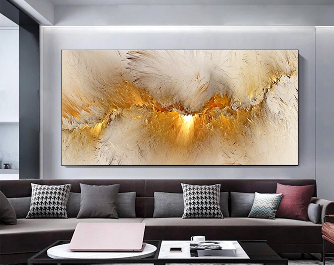 Modern Abstract Art Print, Bedroom Wall Decor
