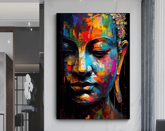 Buddha Canvas Print Wall Art Design Asian Artasian Artbuddha Poster