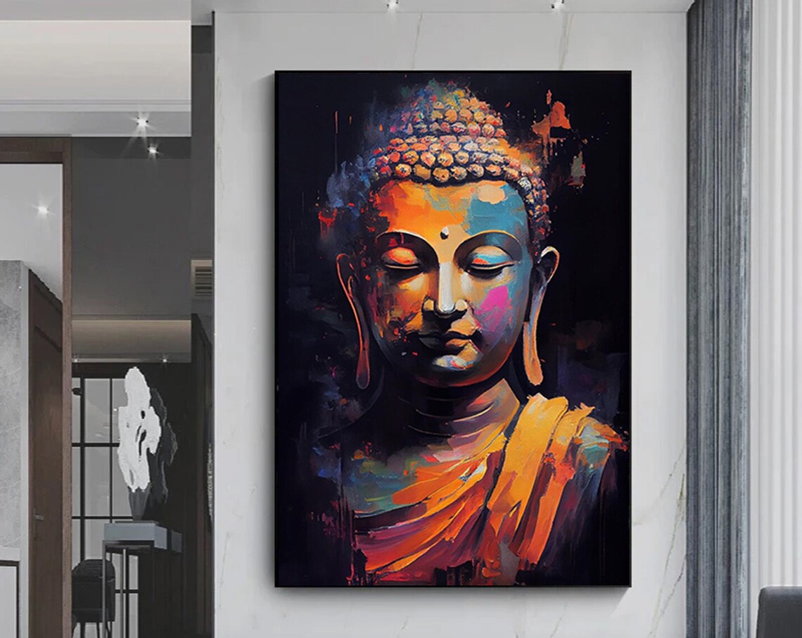 Buddha Asian Art Poster, Spiritual Zen Wall Art