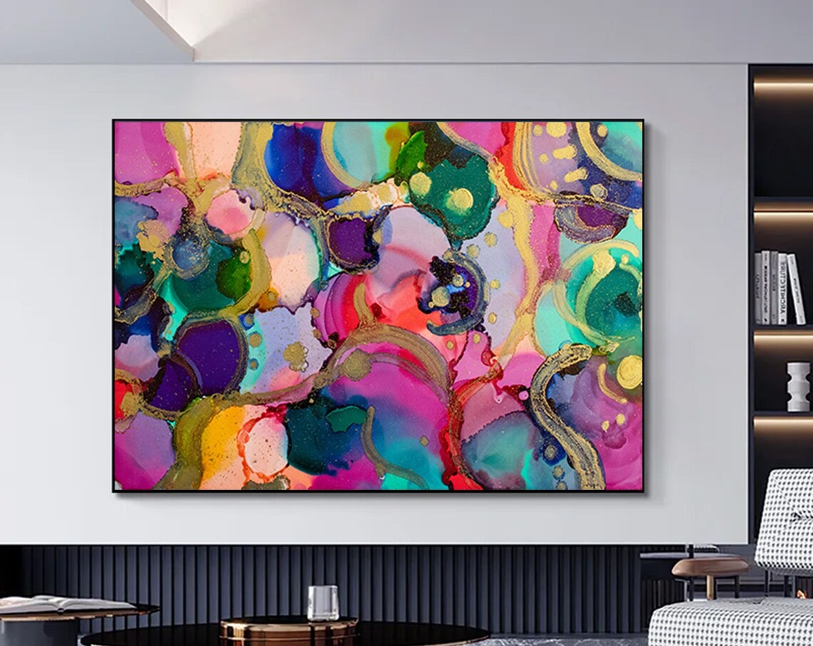 Watercolor Abstract Modern Wall Art Print