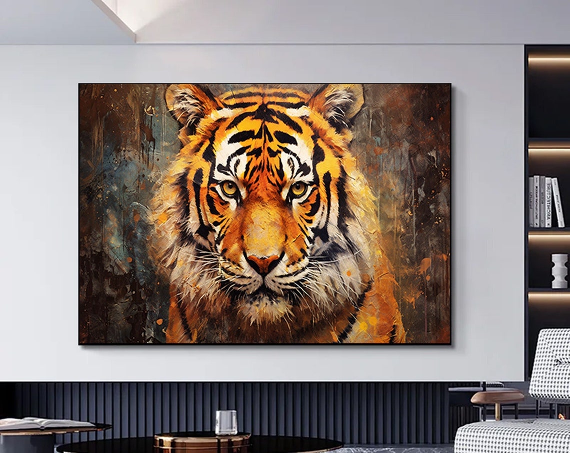Lion Colorful Abstract Poster Wall Art Print Home Decoration Painting