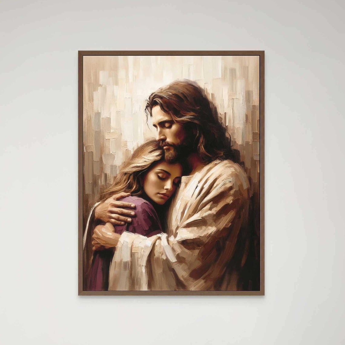 Trust And Faith Modern Christian Art Jesus And Girl Jesus Christ Painting Lds Art Bible Prints Jesus And Girl Art Jesus Christ Art