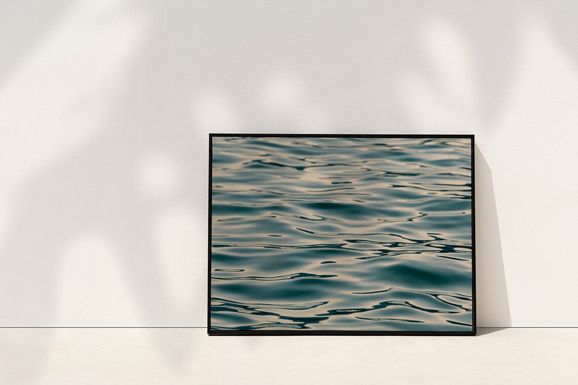 Water Reflection Ripples Abstract Wall Art Print