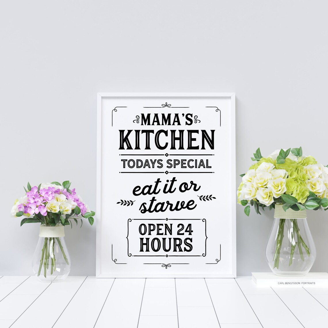 Farmhouse Kitchen Wall Art Print, Kitchen Decor - Image 2