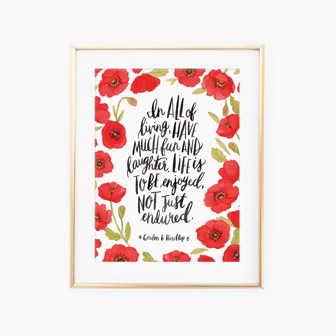 In All of Living, Have Much Fun Quote Art Print