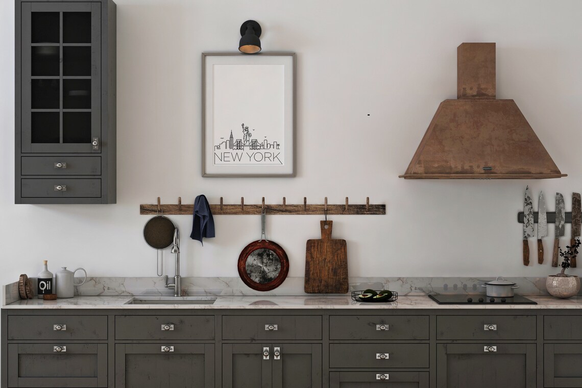 New York City Skyline Poster, Black And White Print - Image 2