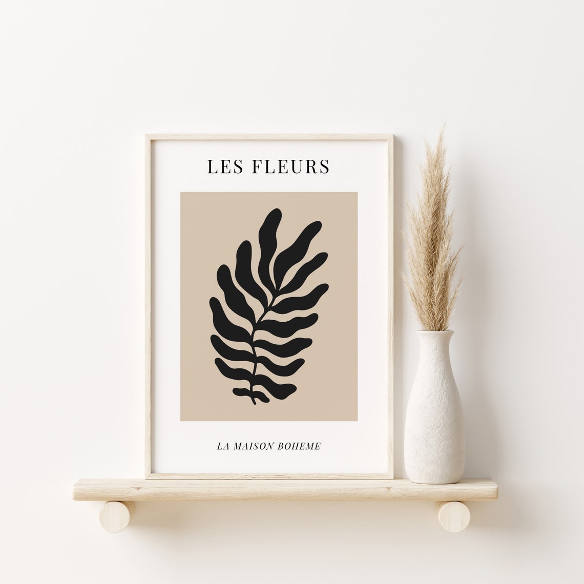 Les Fleurs La Maison Boheme Black Palm French Botanical Art Poster - Image 4