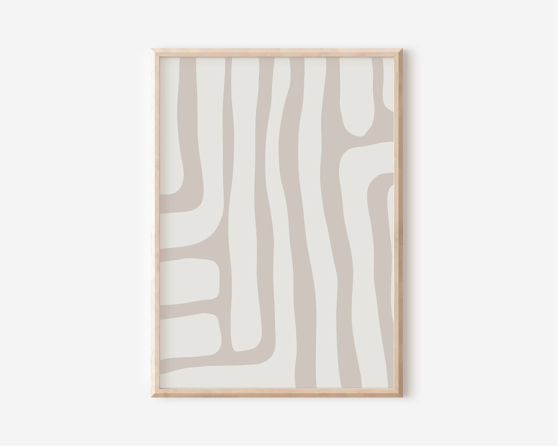 Modern Abstract Print, Organic Minimalist Boho - Image 2
