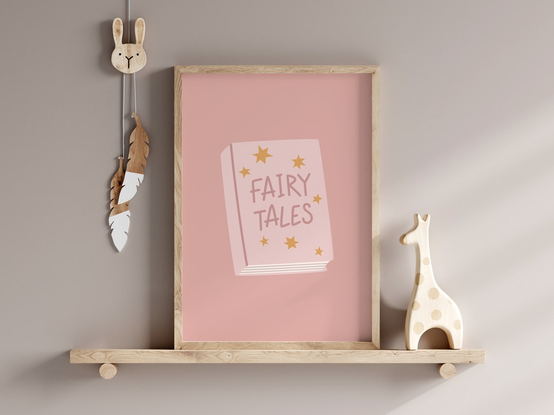Fairytale Print Fairytale Wall Art Fairy Print Fairy Nursery Wall Art Girls Nursery Print Girls Room Wall Art Wall Art - Image 2