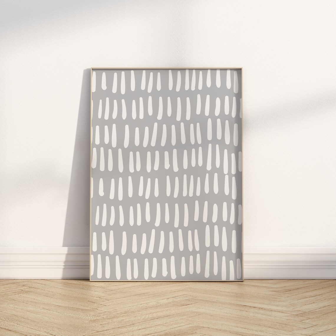 Grey Modern Abstract Organic Minimalist Art Print - Image 4