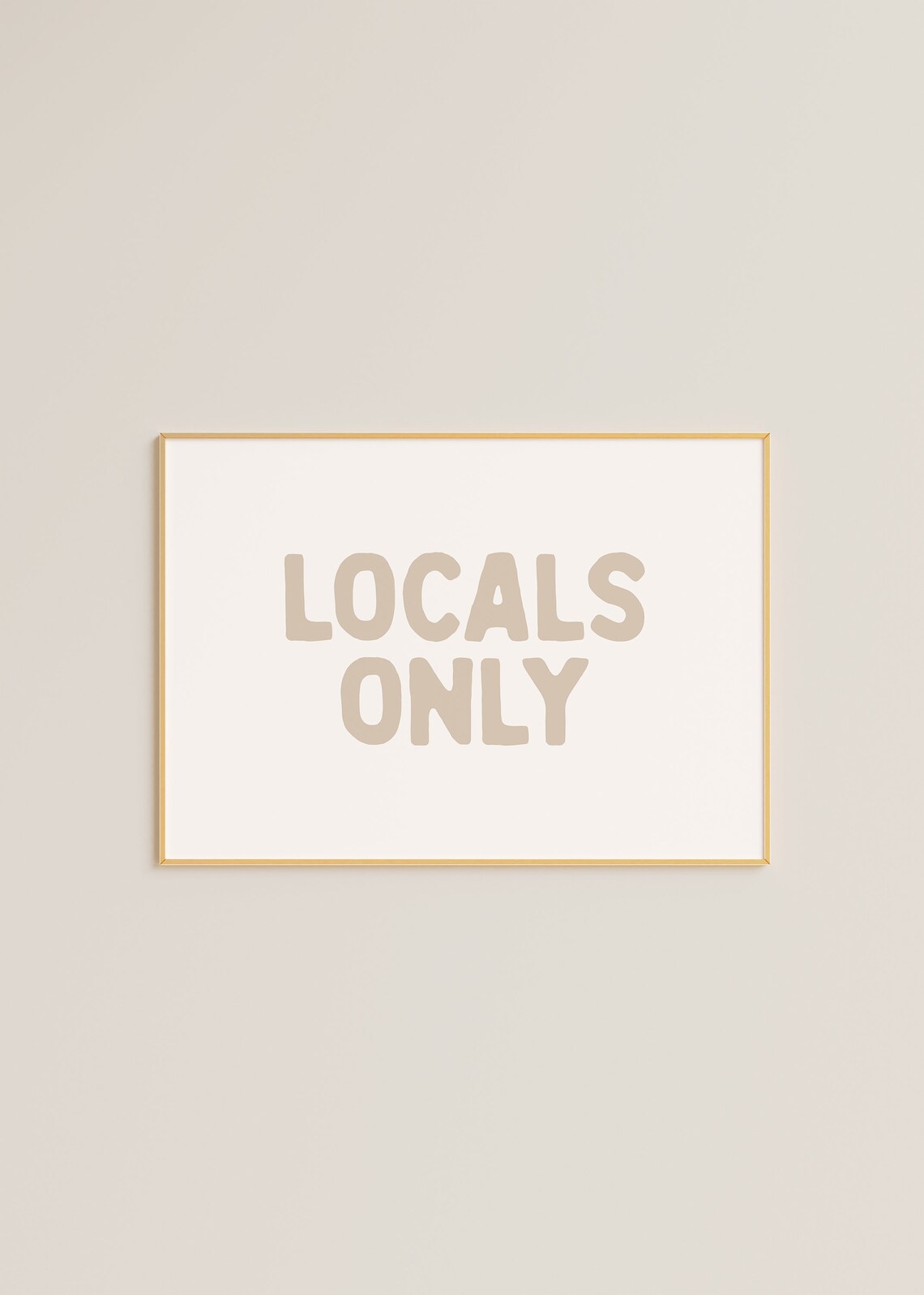Locals Only Beach Print, Trendy Coastal Decor - Image 3
