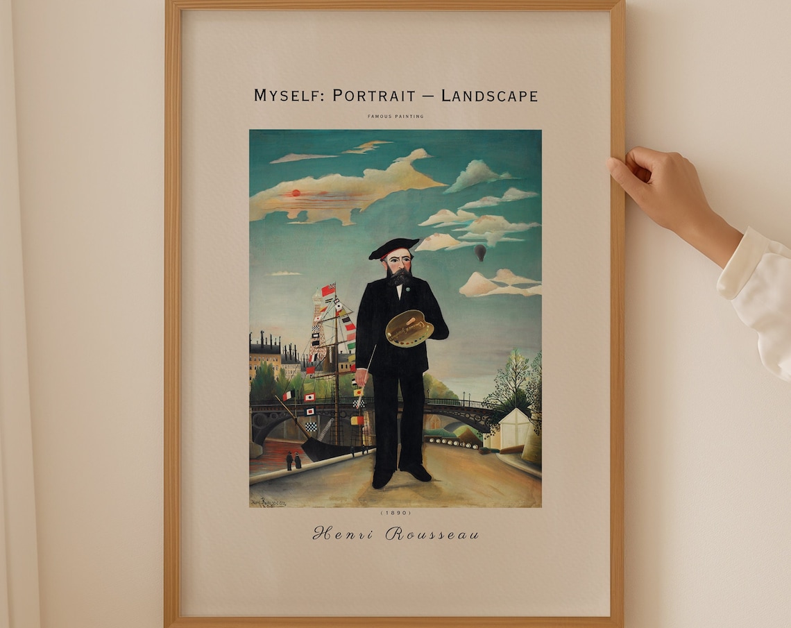 Henri Rousseau Poster Scene In Bagneux On The Outskirts Of Paris Realism Art Antique Decor Home Decoration Garden Poster