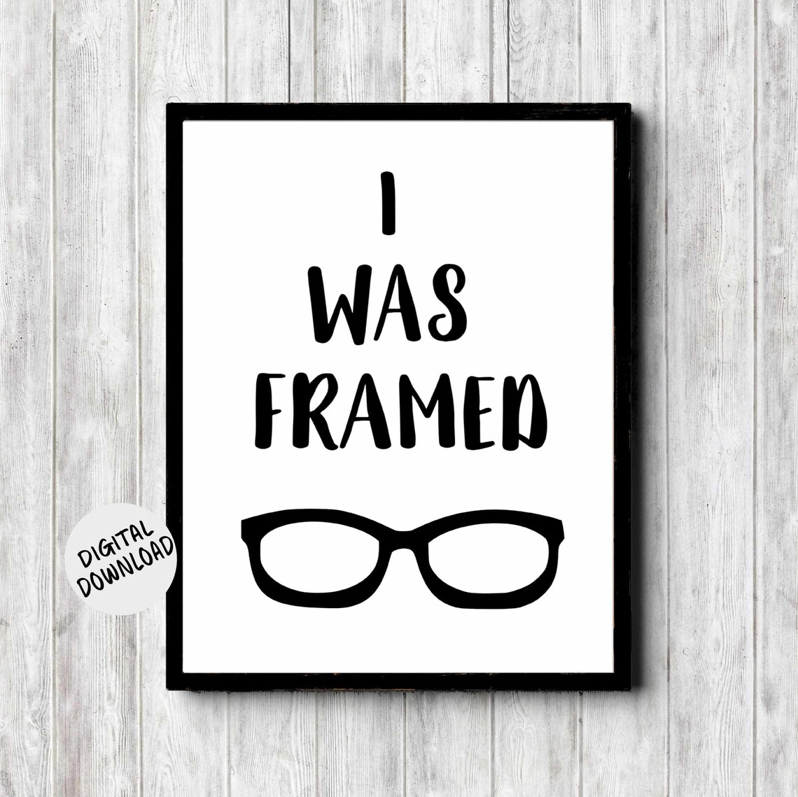 Eyeglass Funny Pun Quote Art Print, Optometrist Gift