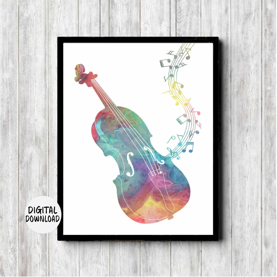Watercolor Violin Musician Gift Art Print
