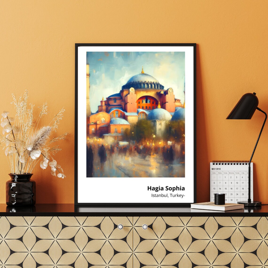 Hagia Sophia Istanbul Grand Dome Historic Architecture Poster - Image 5