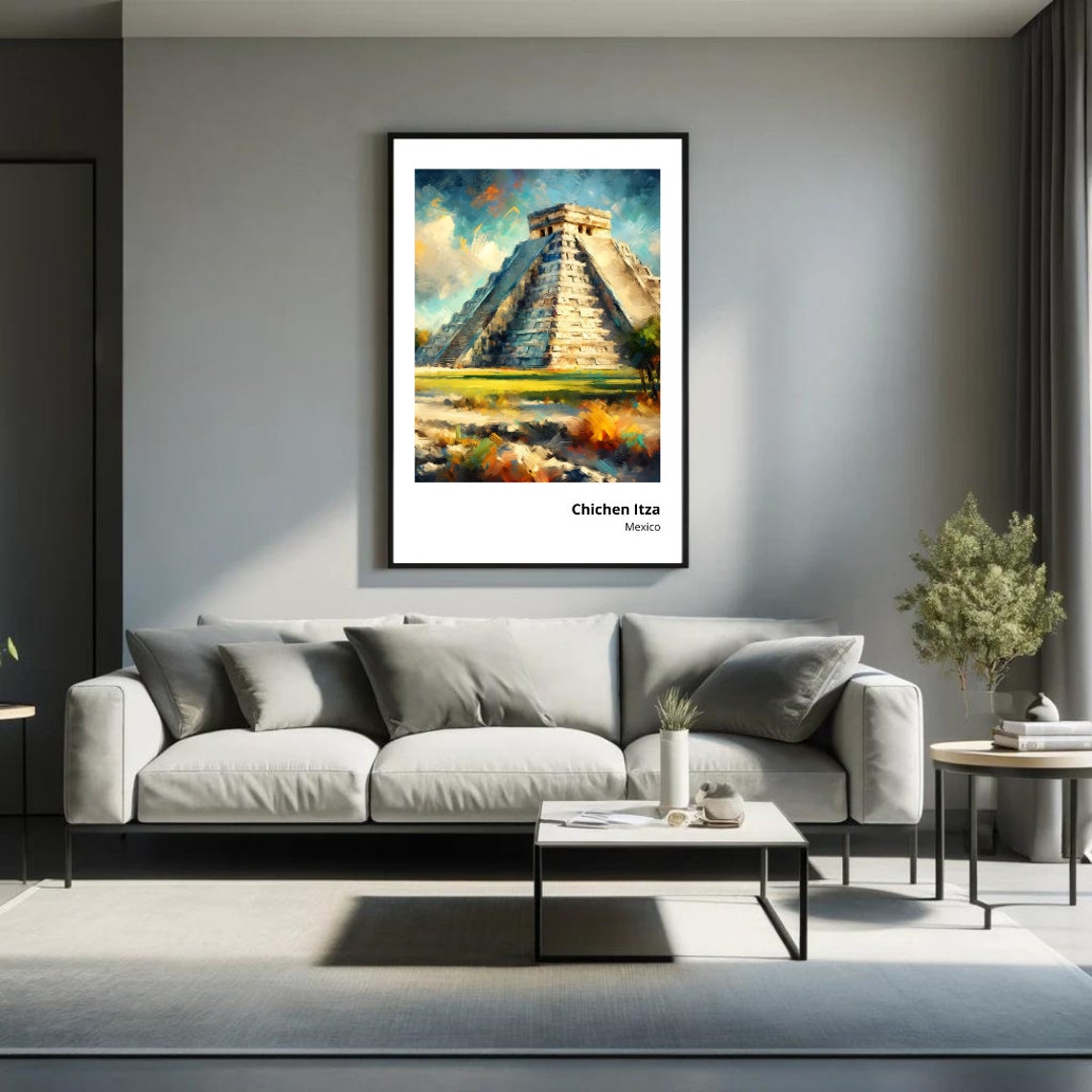 Chichen Itza Mexico El Castillo Mayan Pyramid Ancient Poster - Image 3