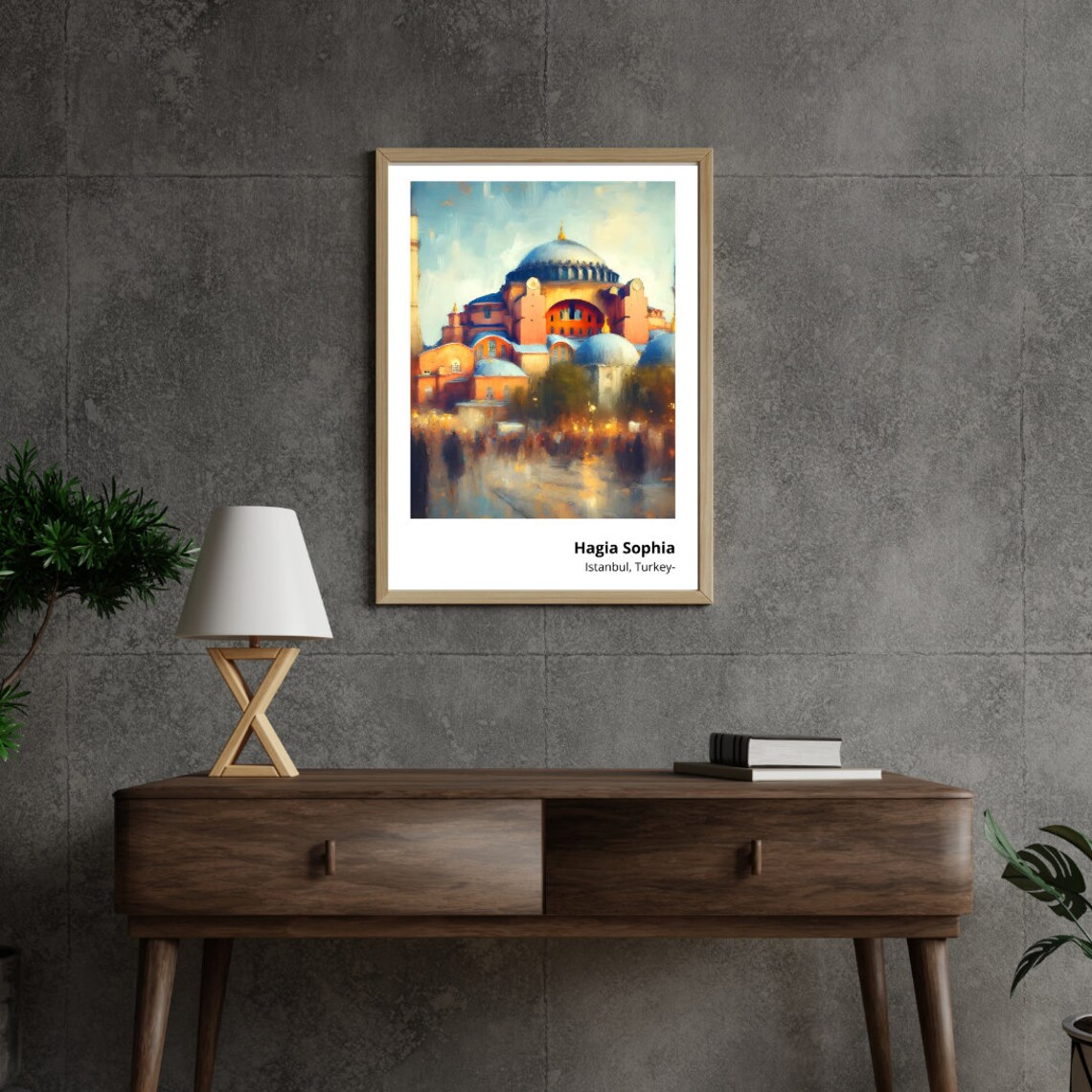 Hagia Sophia Istanbul Grand Dome Historic Architecture Poster - Image 2