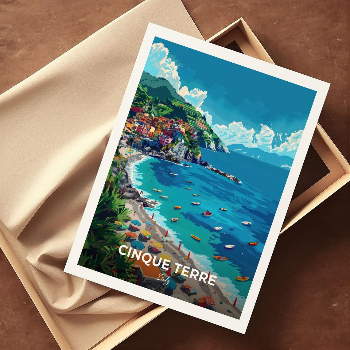 Cinque Terre Italy Colorful Cliffside Village Coast Travel Poster - Image 4