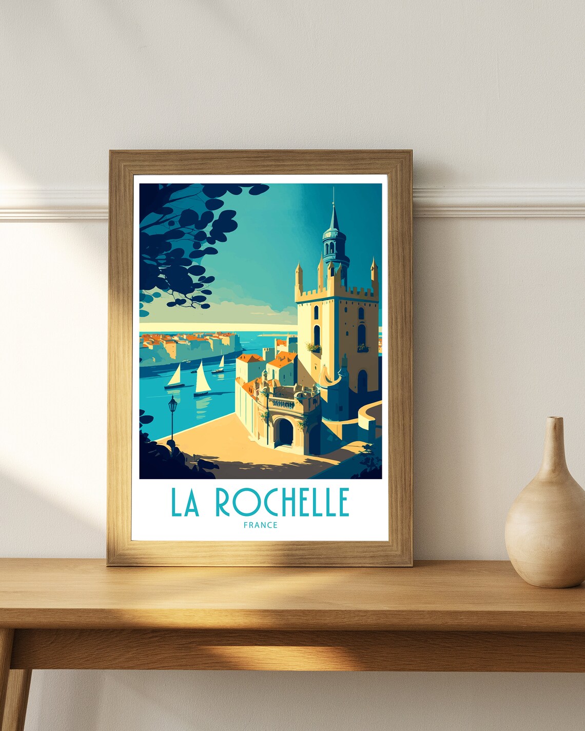 La Rochelle France Travel Poster, Place Wall Art - Image 5