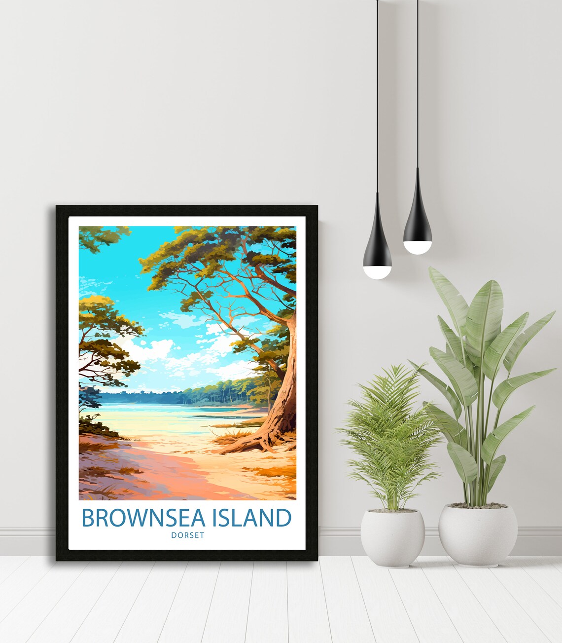 Brownsea Island Travel Poster, UK Wall Decor - Image 4