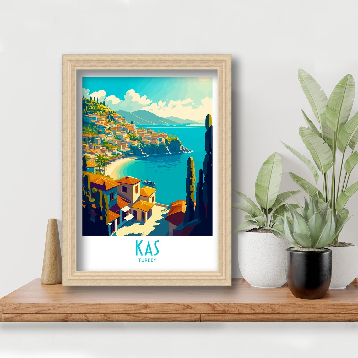 Kas, Turkey Travel Poster, Europe Wall Art Print - Image 6