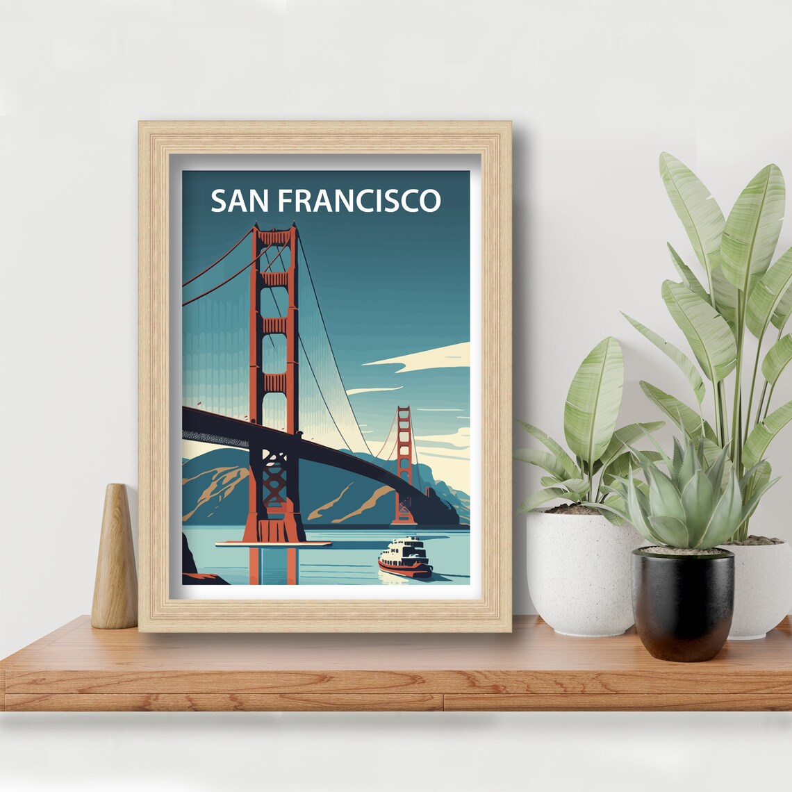 Golden Gate Bridge Travel Wall Art Poster - Image 3