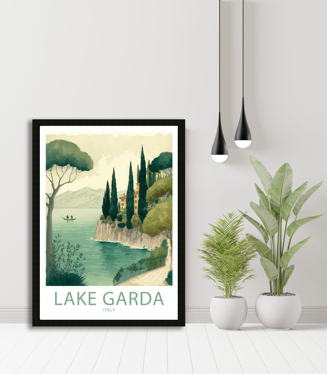 Lake Garda Travel Poster, Italy Scenic Wall Art - Image 5