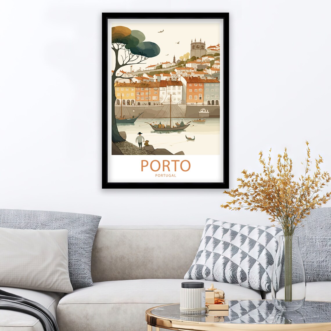 Porto Travel Poster, Portugal Scenic Travel Art - Image 3