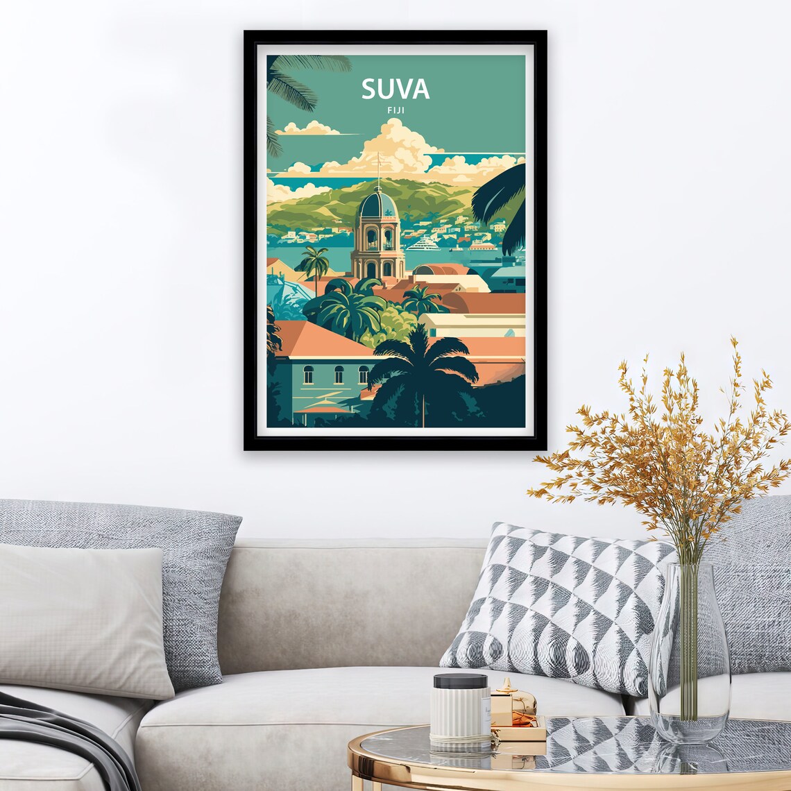 Suva Fiji Travel Poster, Home Living Decor - Image 3