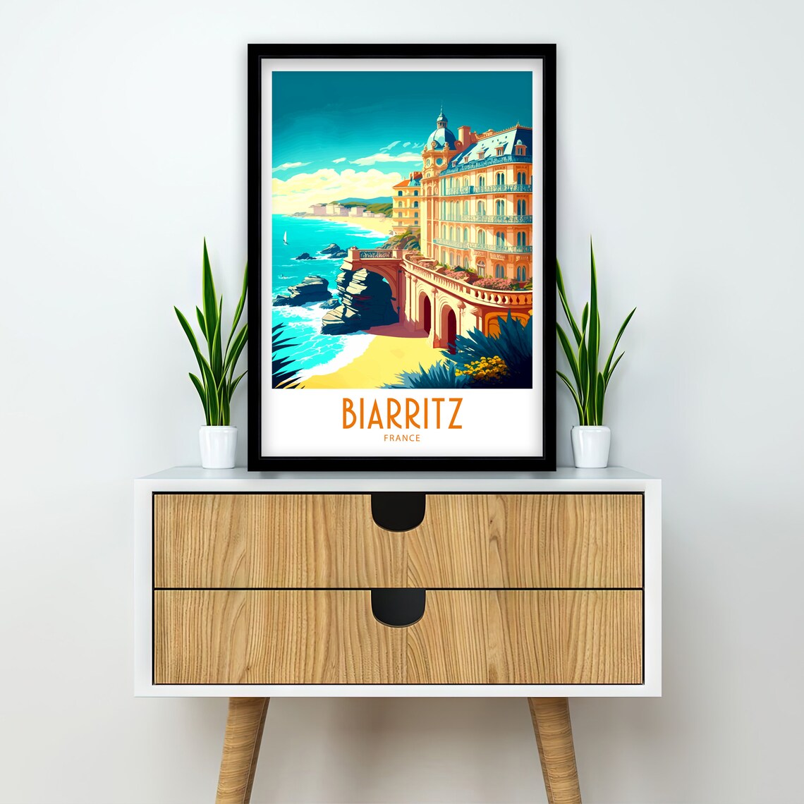Biarritz France Travel Poster, Travel Print - Image 3