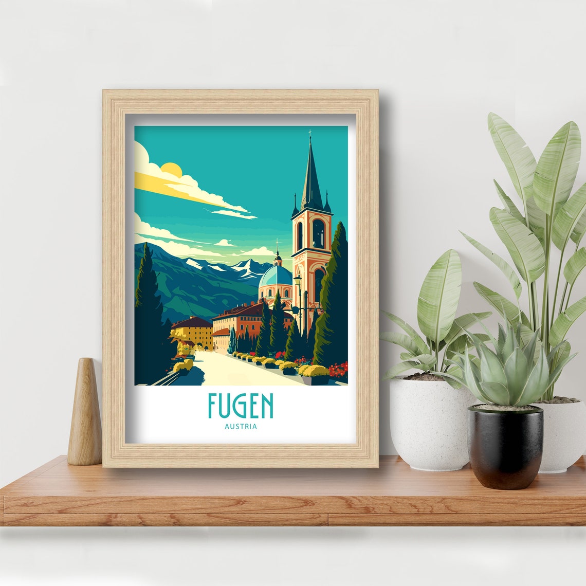 Fugen Travel Print Fugen Home Dcor Fugen Austria Art Print Fugen Austria Room Print For Fugen Gift Wall Art Fugen Wall Decor Fugen Scenic - Image 2