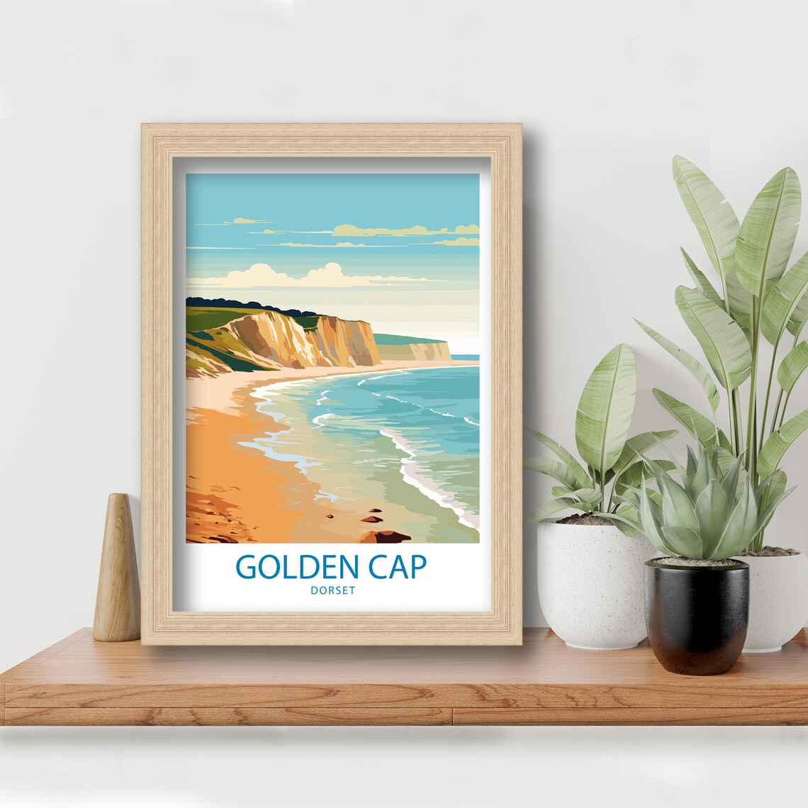 Golden Cap Travel Poster, Nature Wall Decor - Image 5