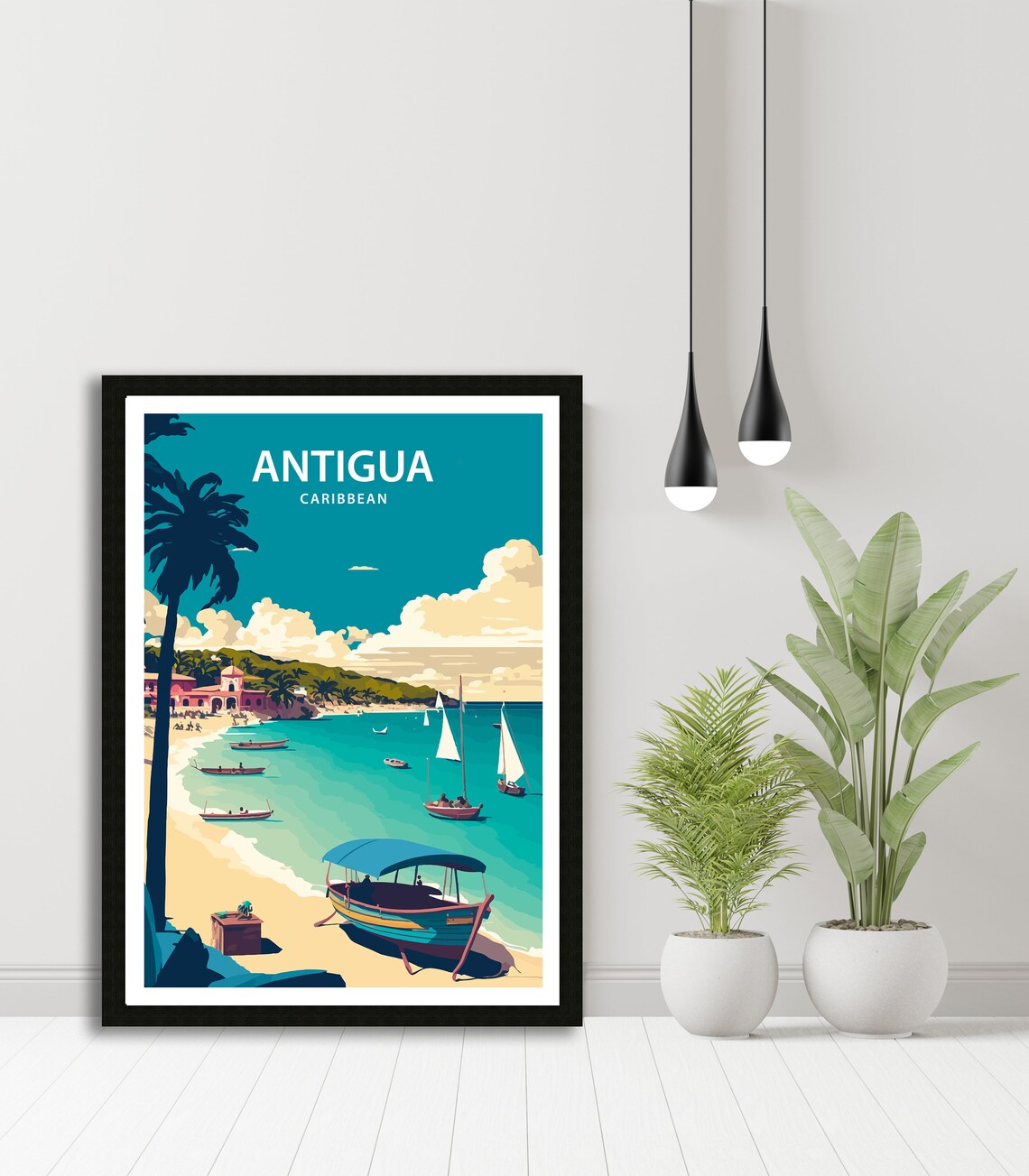 Antigua Travel Poster, Antigua Wall Decor - Image 5